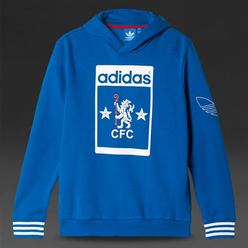 Adidas Originals Chelsea FC Fleece Hoody Dark Royal for Men